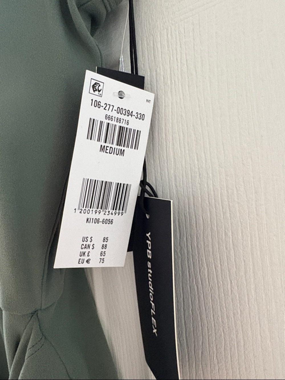 Abercrombie & Fitch Active Sage Green Tank Dress with Side Knot - Picture 6 of 8